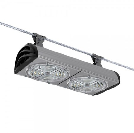 Светодиодный уличный светильник Магистраль v3.0-100 Мультилинза Трос ШБ135х55